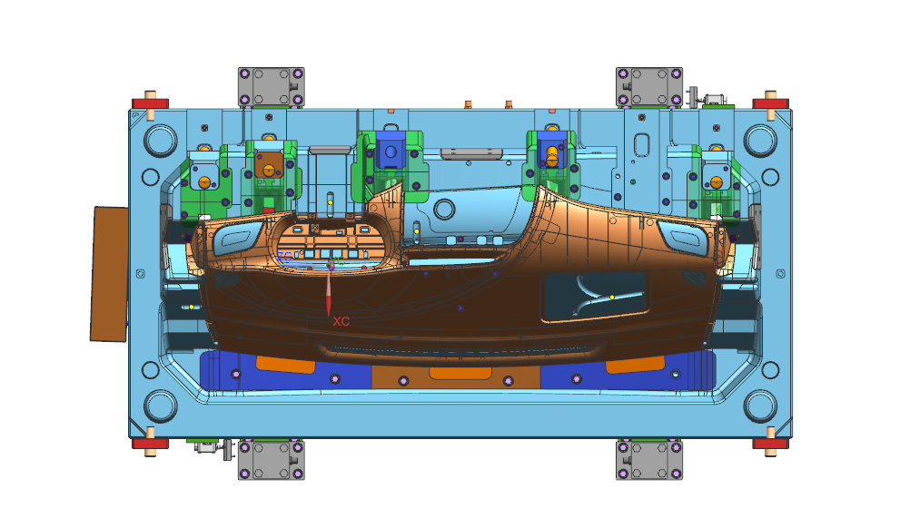 大朗塑胶模具设计培训，精密手机模全3D分模