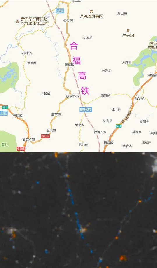 这张神奇的夜色灯光图，揭秘了安徽发展！来看看哪个市灯光最亮？