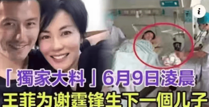 港媒报道：王菲为谢霆锋生下一子？