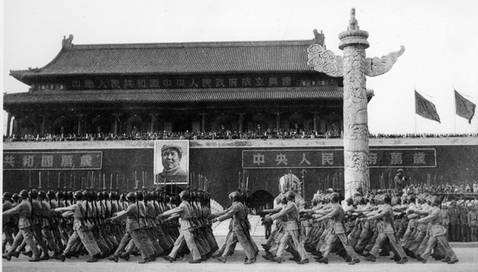 开国大典奏国歌的乐队，一半是原国民党兵和民国警察