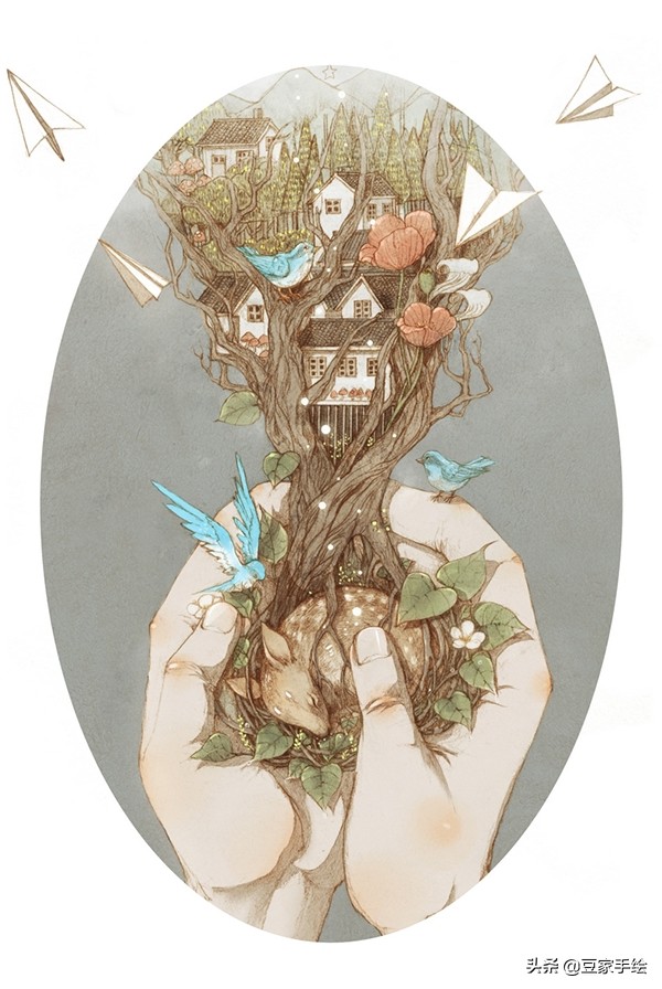 Jin Xingye超现实幻想插画设计