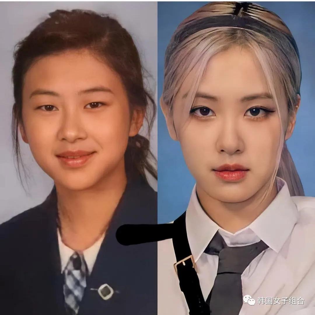 这女团爱豆的毕业照被韩网友热议，容貌有所差异？