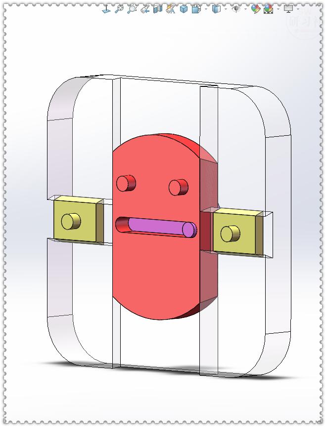 Made with SolidWorks swing arm clamping mechanism iMedia