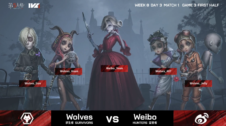 第五人格2021IVL夏季赛常规赛Weibo vs Wolves第三局