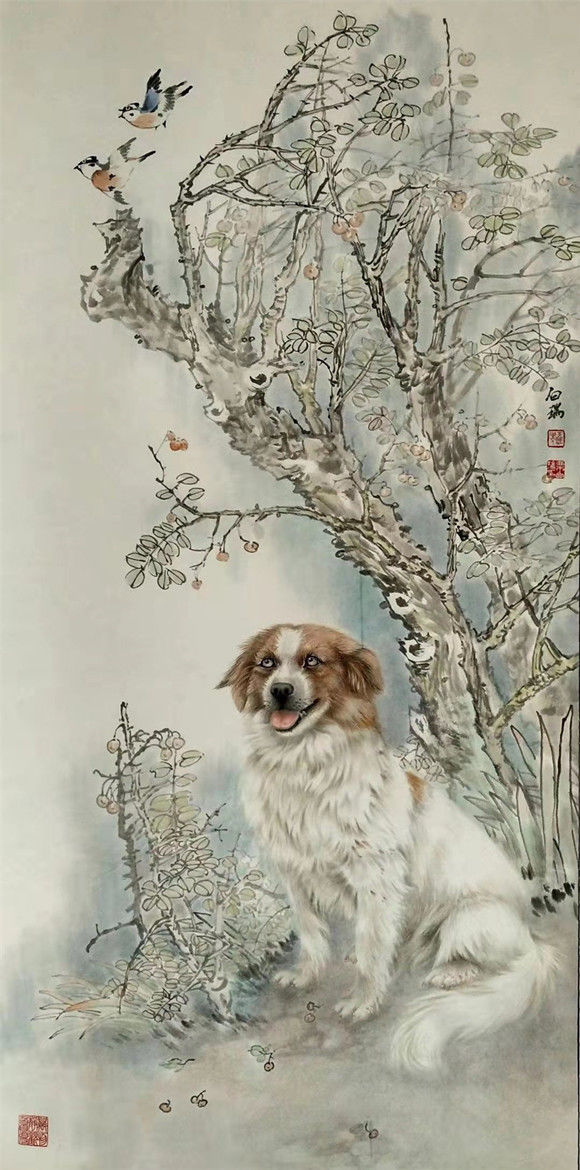 画家栗白瑞——墨色交融 妙手丹青