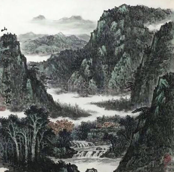 著名画家曲明泊——潇然笔墨致，灵秀山水中