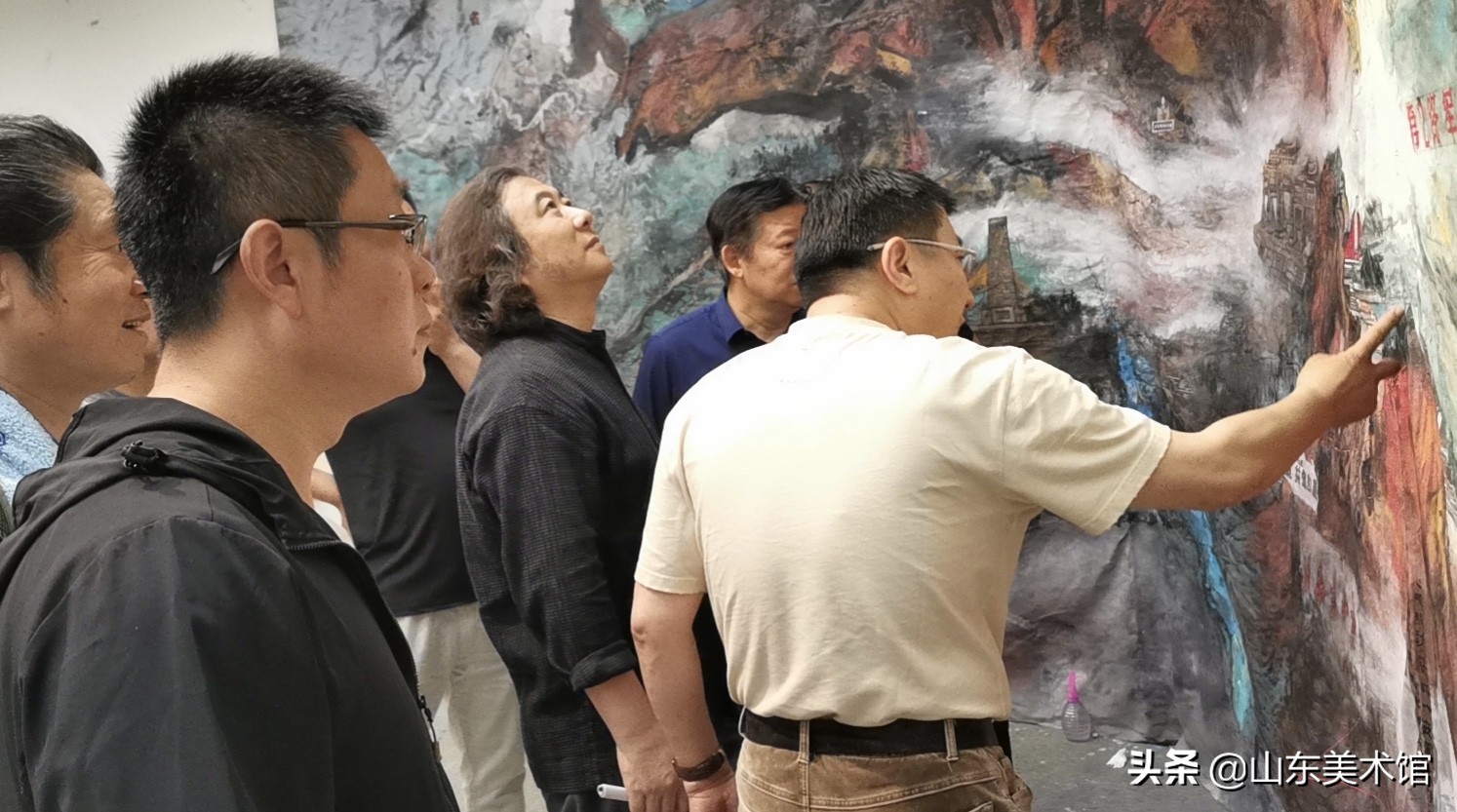 大型山东党史长卷《红色迹·忆》参展“让党旗永远飘扬——山东省建党百年主题展”