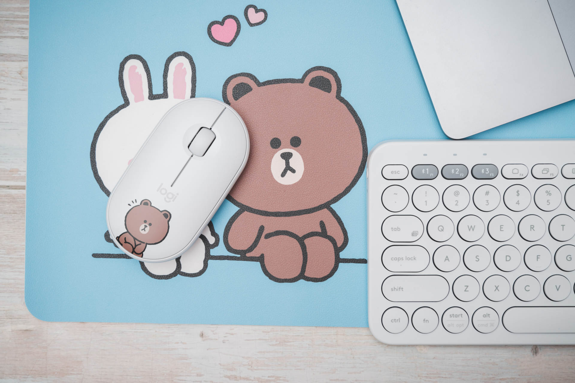 Logtech Line Friends Logitech K380 & LINE FRIENDS co-branded limited Brown Bear suit ...