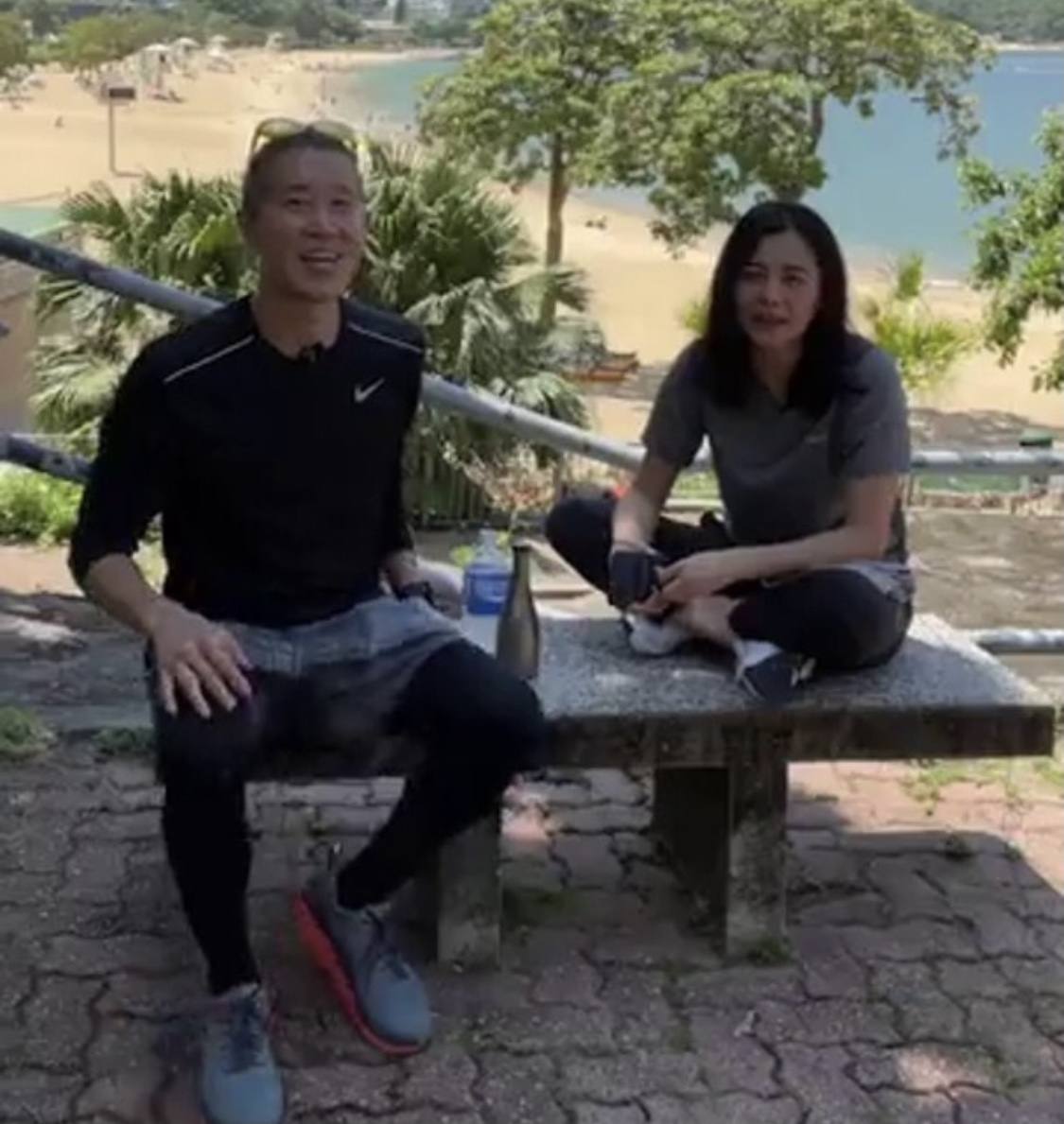 前TVB花旦直播失策露出肚腩，网友笑其幸福肥，老公意外出镜