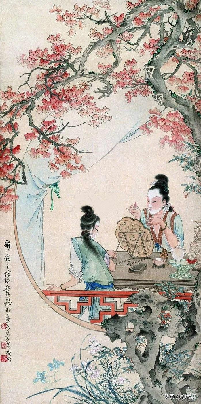 Appreciation of the famous figure painting "Xiao Makeup" iMedia