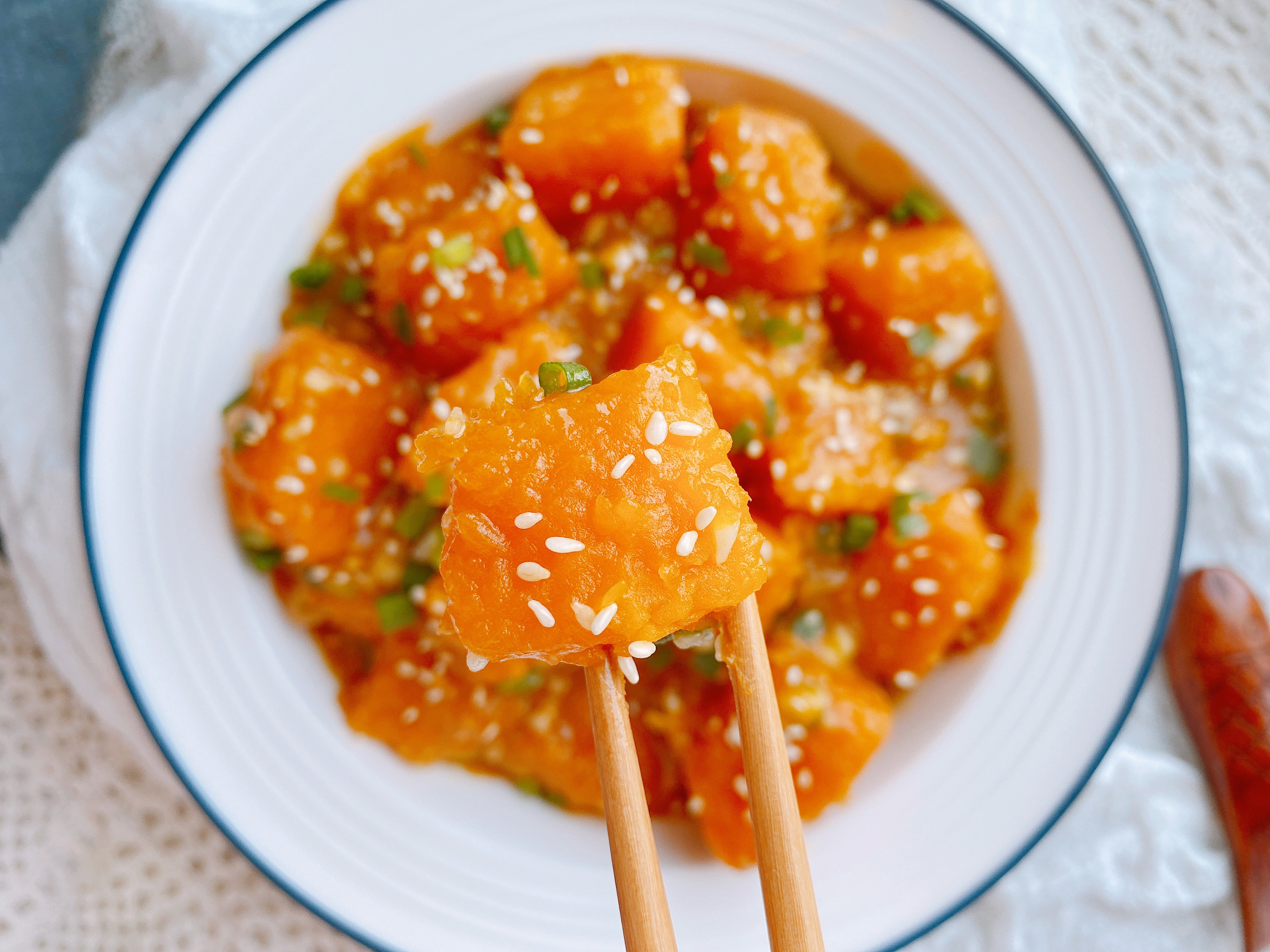 烧南瓜最好吃的做法，2个重点，粉糯香甜入味，比肉还好吃超下饭