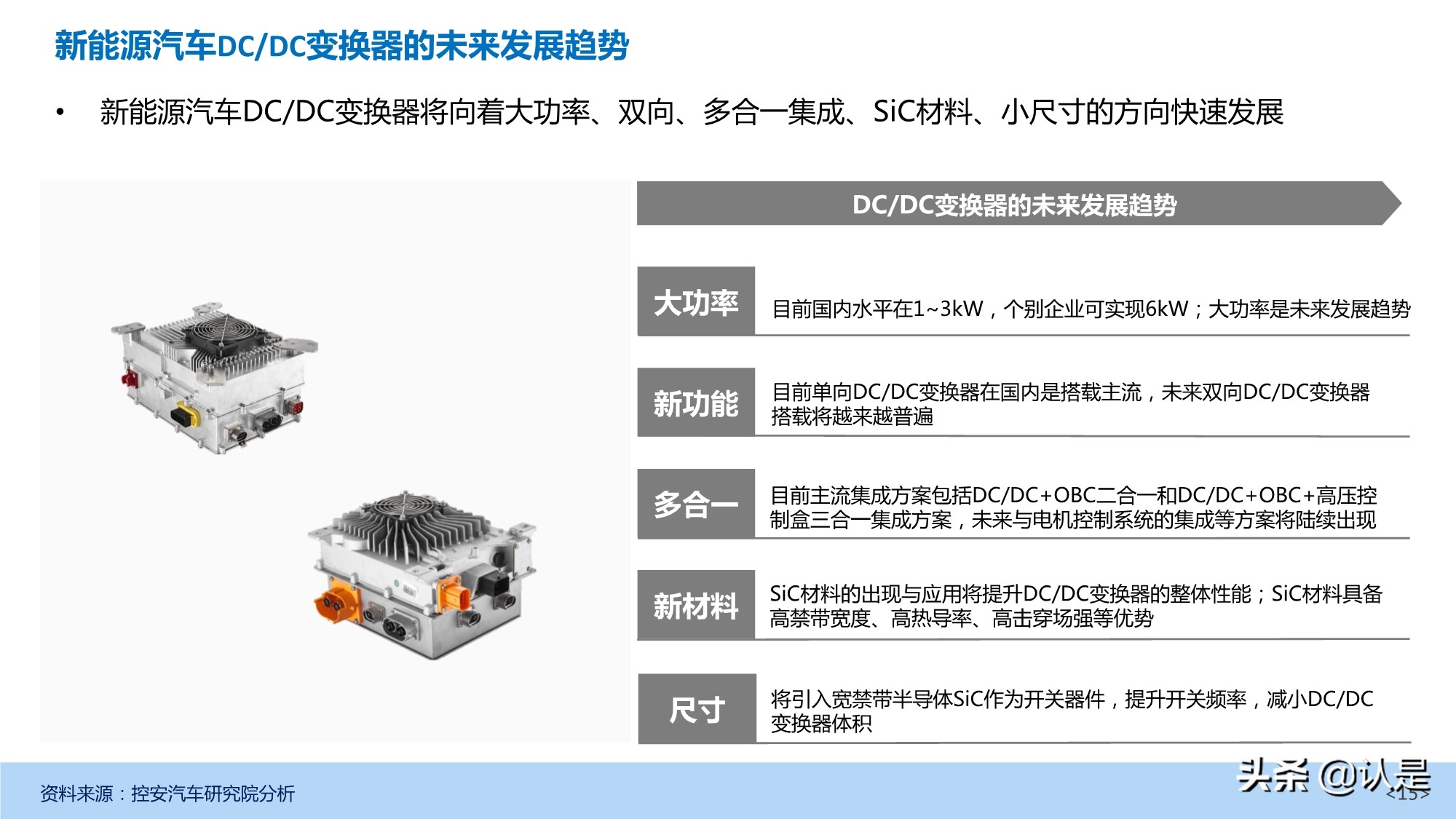 新能源汽车DC-DC变换器产业深度研究报告