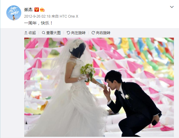和谢娜结婚9周年，张杰晒全家福，每年一句情话表白美娇妻