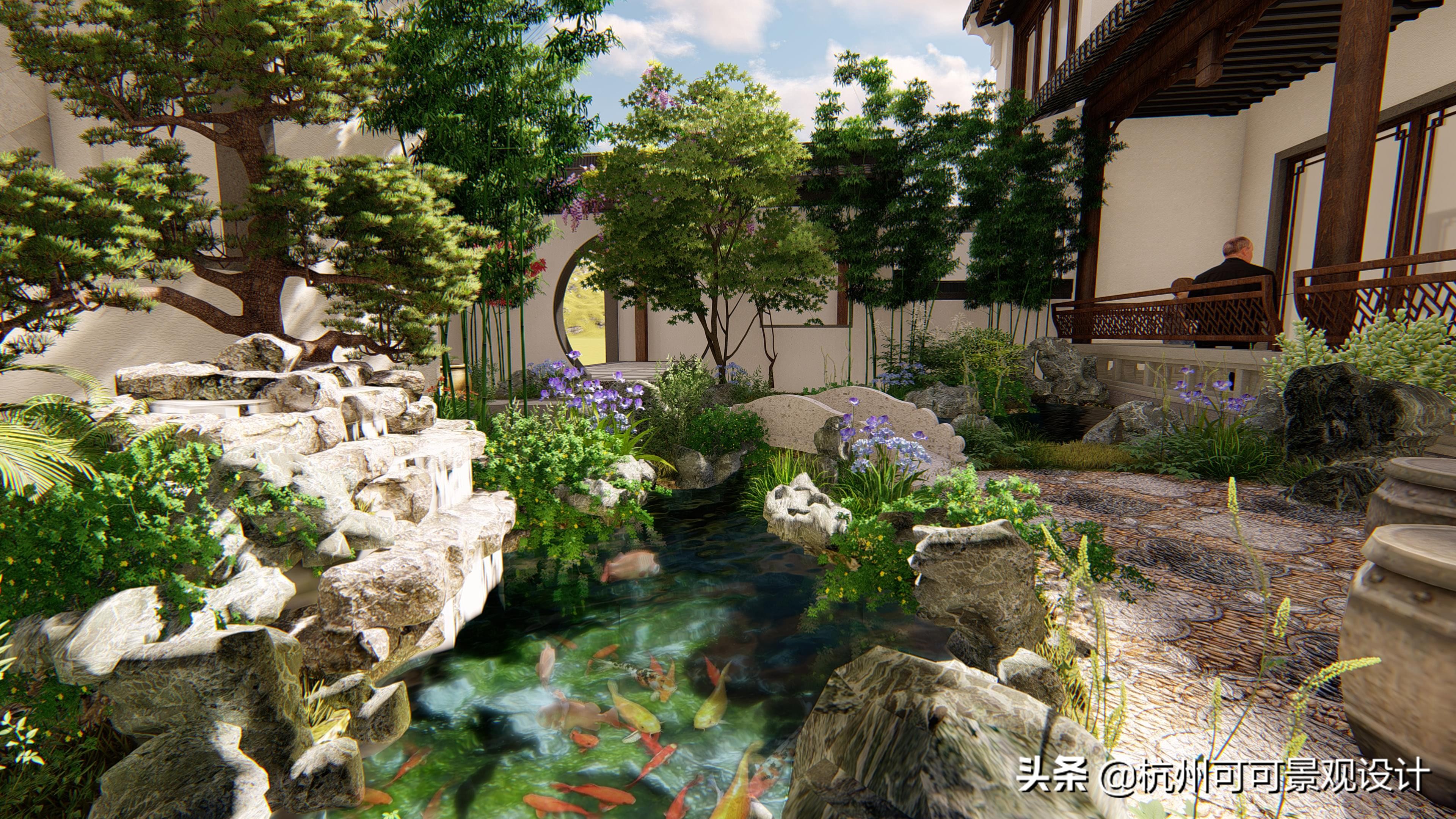 中式庭院设计 中式庭院中用上这4种植物 你的庭院也能很有意境 杭州可可景观设计 Mdeditor