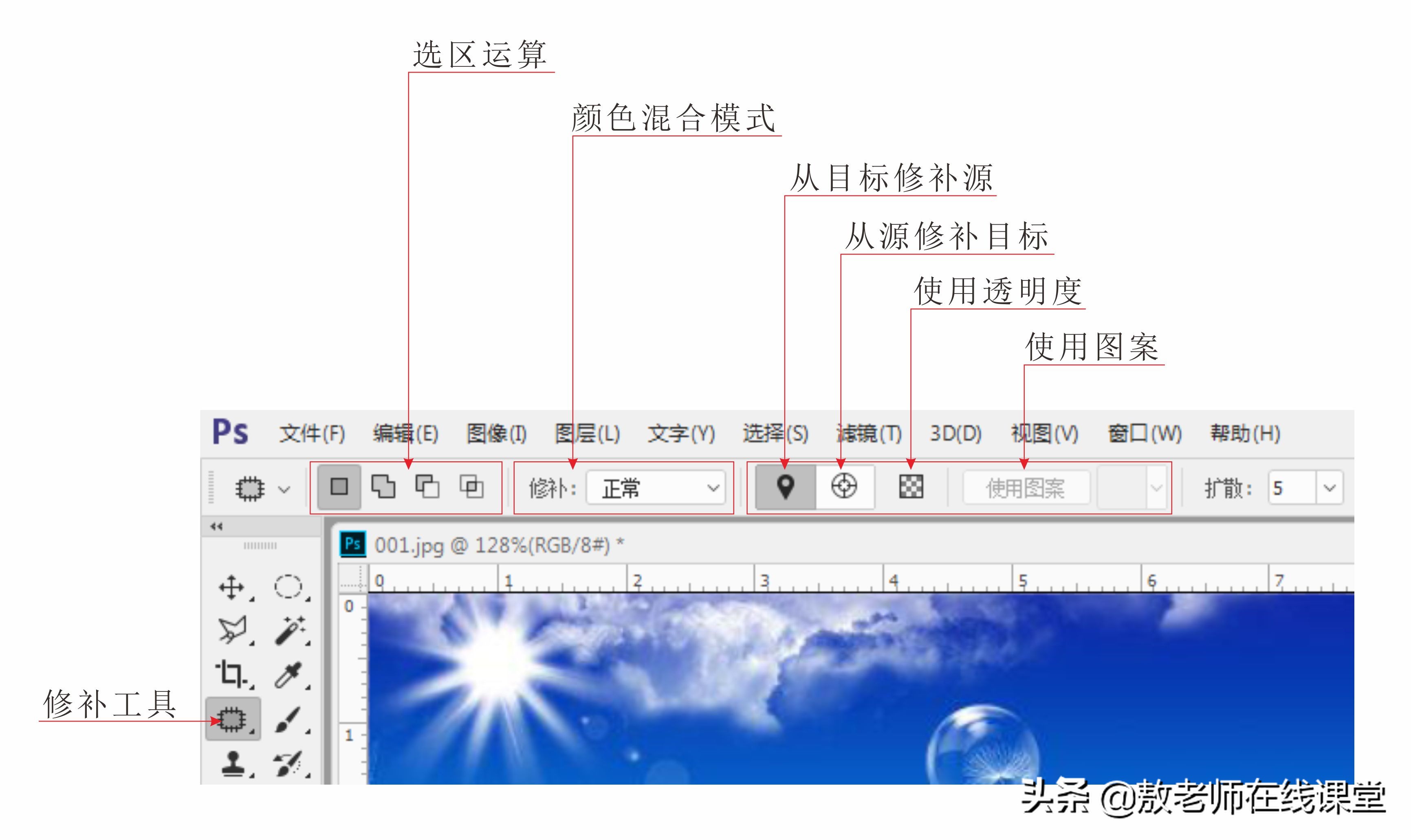 ps修补工具如何使用，秒懂ps修补工具如何使用