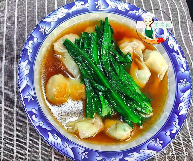 天凉了，早餐最馋这碗鱼泥云吞，10分钟就搞定，大人孩子都爱吃