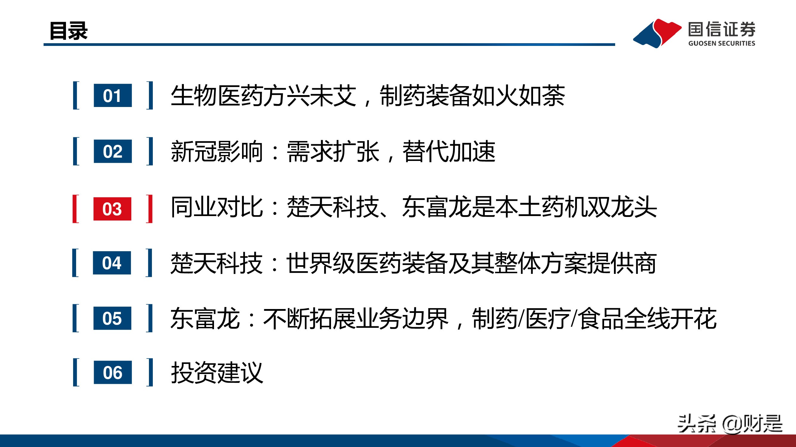 制药装备行业研究报告：替代正当时，龙头最受益