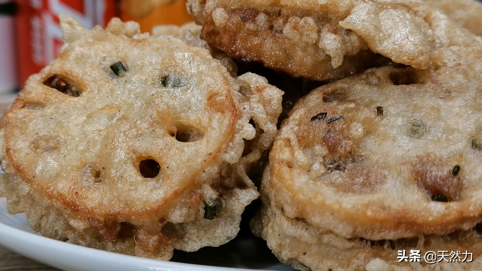 How to adjust the paste of authentic fried lotus root folder, simple ...