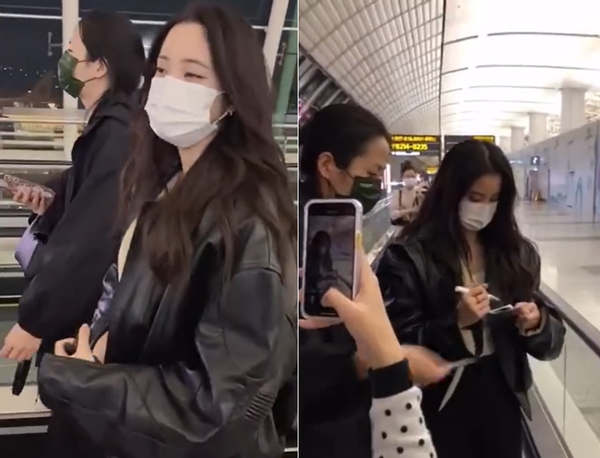 Female star of famous Qing Chun is pulled by the man hair! Airport within an inch of kisses by force by him, cry for help to escape hastily aloud