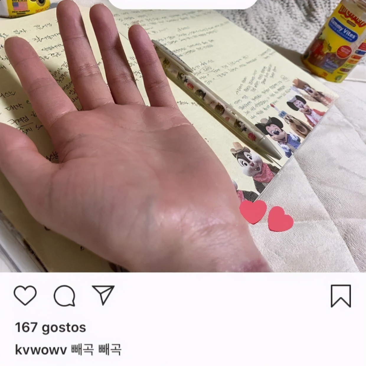 2020年6月4日,权珉娥上传了手腕上稍微露出疤痕的照片,不知缘由的粉丝