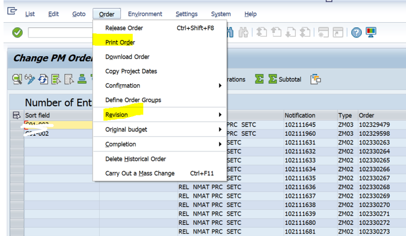 SAP PM 初级系列22 - IW38可以批量处理维修工单