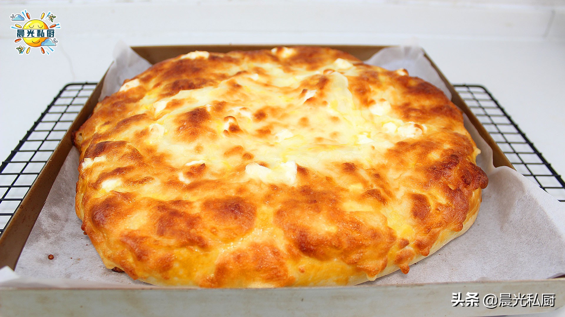 奶酪芝士早餐餅，每個週末都會做的簡易披薩，無需揉麵、一步到位