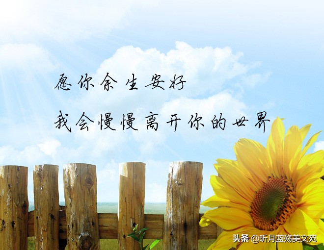 愿一切安好的优雅句子 愿你余生安好图片