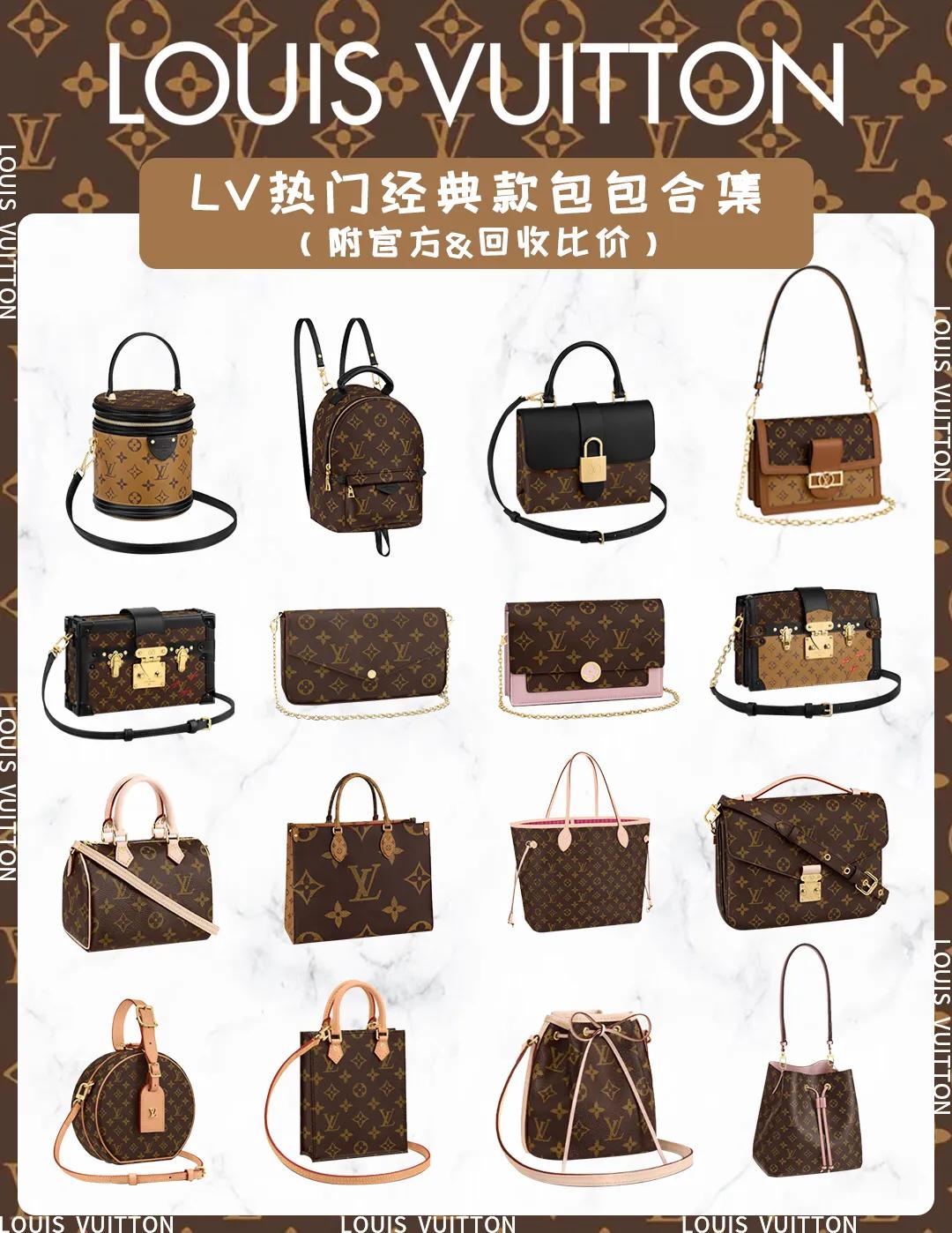 2021 LV 经典款老花包包行情合集