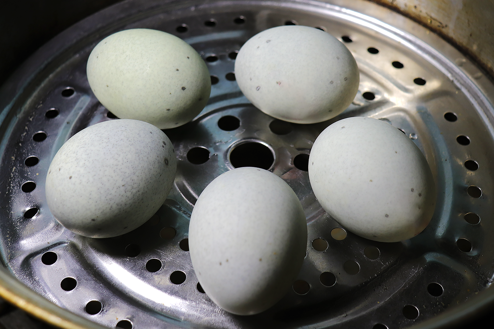 皮蛋放鍋裡蒸一蒸，飯店38元一份，在家做成本8元，待客太有面子