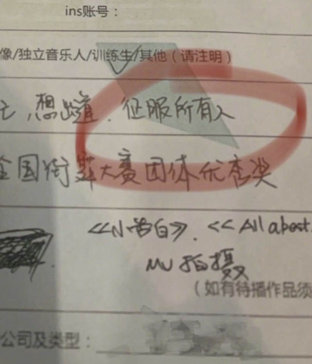 Achieve exposure of 4 student application form, misprint tissue does not have good impression, the Yan Zhi to oneself is exceeding however and self-confident