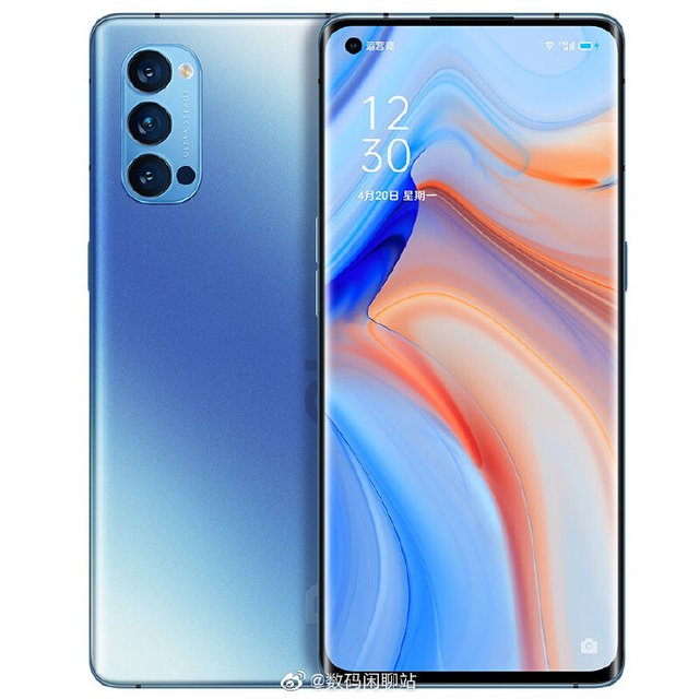 OPPO Reno4系列入网工信部:双曲面挖孔屏+后置三摄