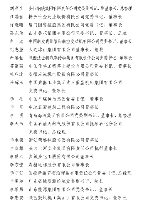 关于表彰2019—2020年度全国优秀企业家的决定（附名单）