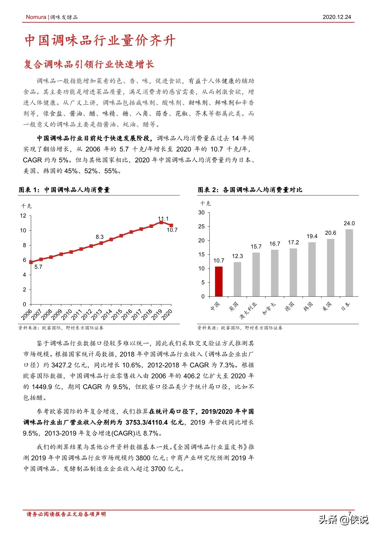 148页调味品行业首次覆盖报告