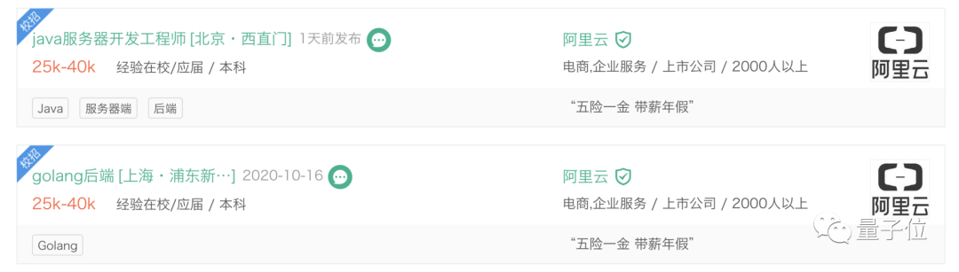 21届校招应届生offer薪资曝光 年薪35万 严重倒挂老员工是互联网行业常态 量子位