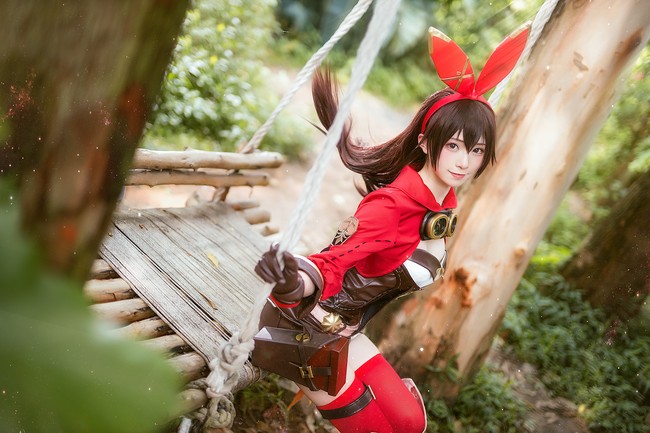 Coser Kitaro绮太郎_原神 安柏cos