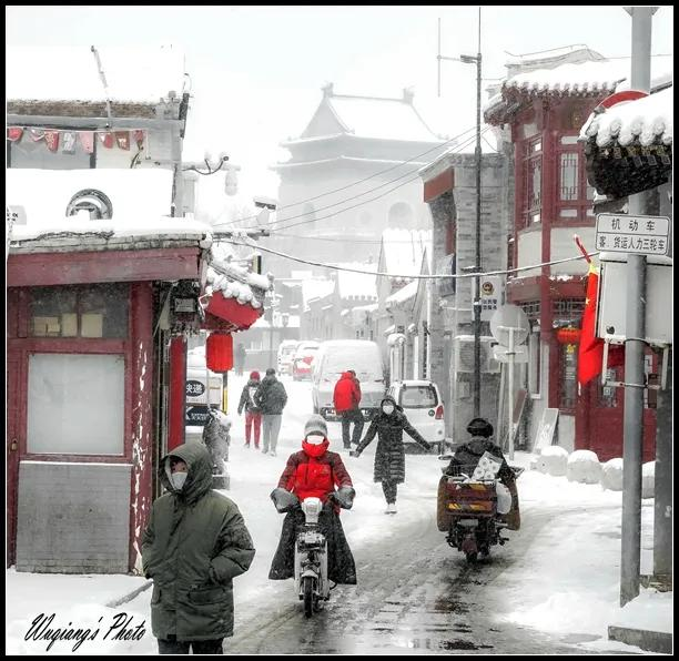 津门网吴强:《光影四九城》之三十八红墙白雪