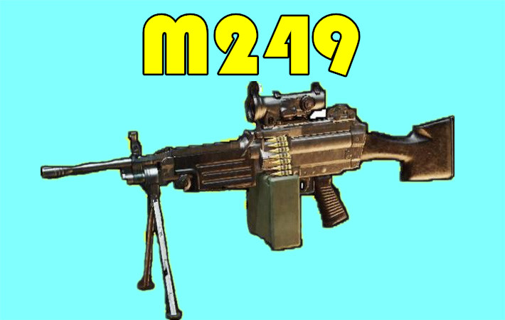 绝地求生：秒伤高的4把枪，M249大菠萝上榜，MK14妹控称王