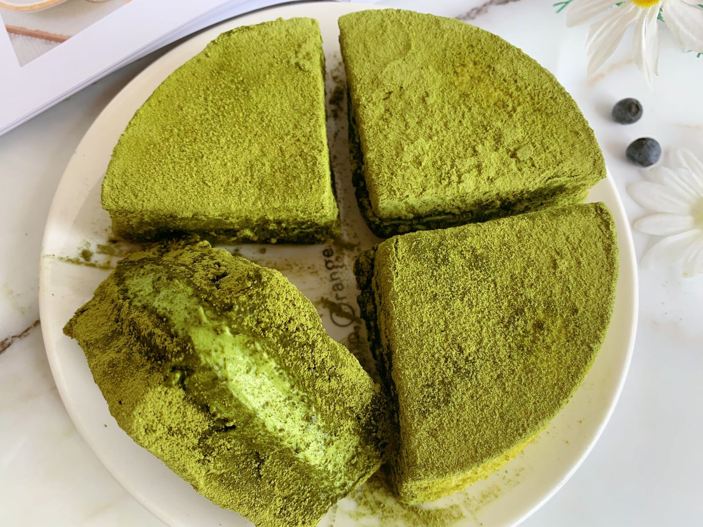 网红抹茶冰乳酪蛋糕，制作简单味道赞，学会了给家人露一手