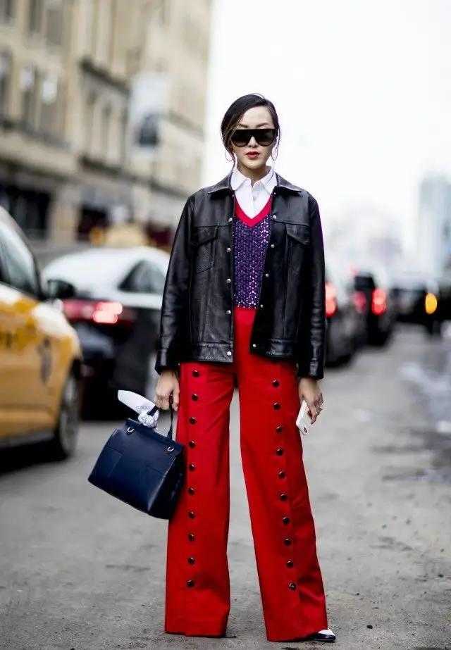 何洁早该这么穿了，一身黑色Look配脏辫“A爆”，