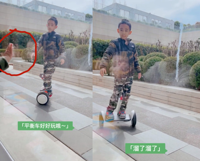應采兒倆兒子穿兄弟裝同框，小小春與弟弟隔玻璃上演“塑料兄弟”