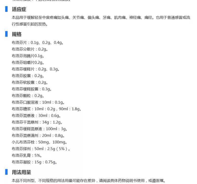 退热药布洛芬混悬液使用疑惑