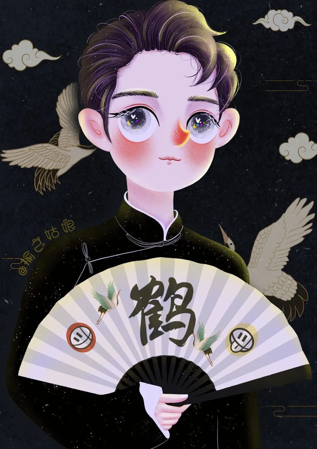 考试头古风闺蜜头像一左一右图片
