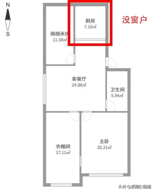 入户无玄关、长走廊、暗厨暗卫...5种常见坑爹户型必须改