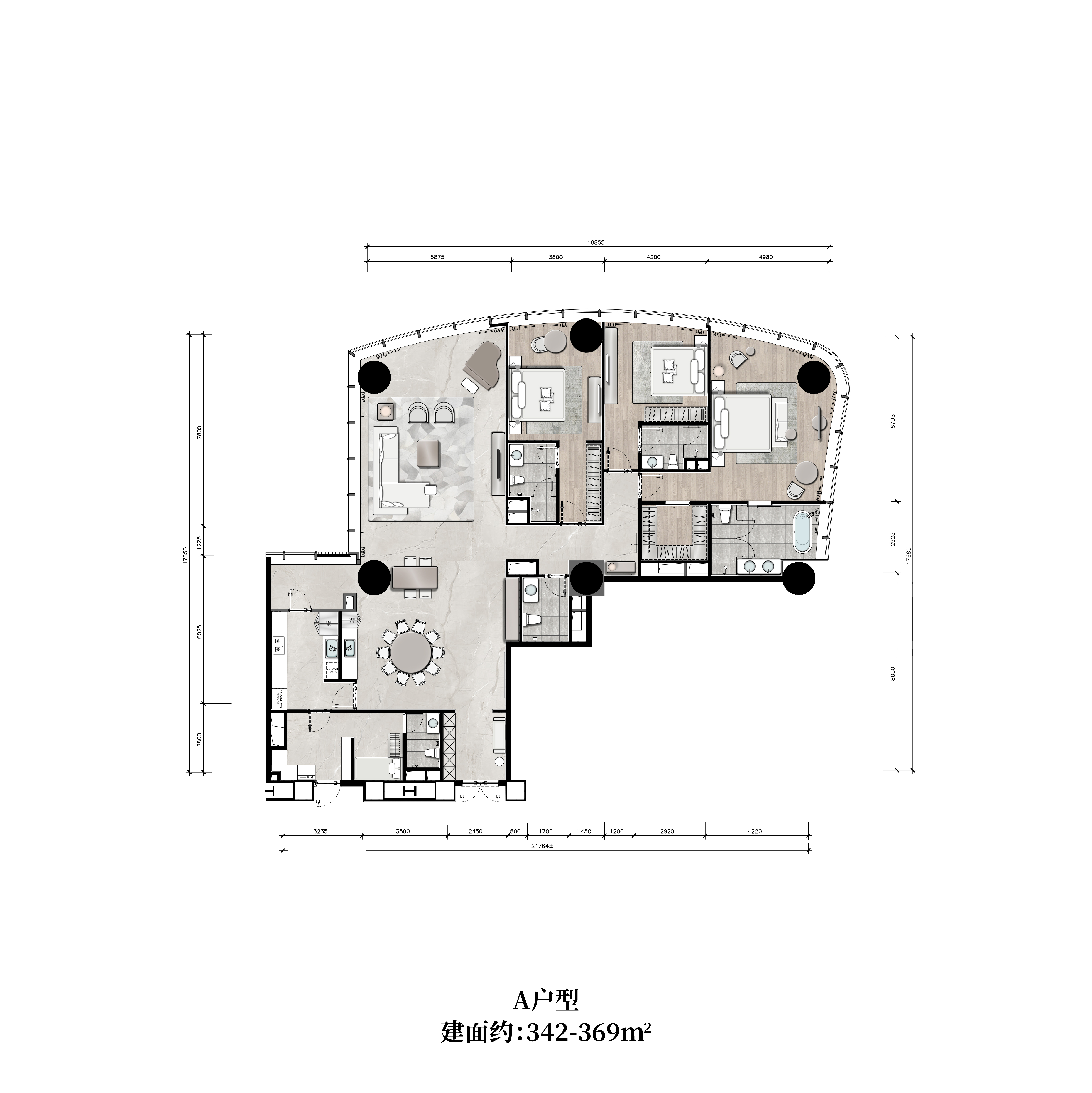 407米、1800㎡指标带来的高级感，昆明还是头一次见