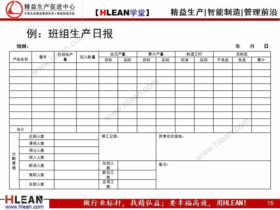 「精益学堂」班组长精益生产培训