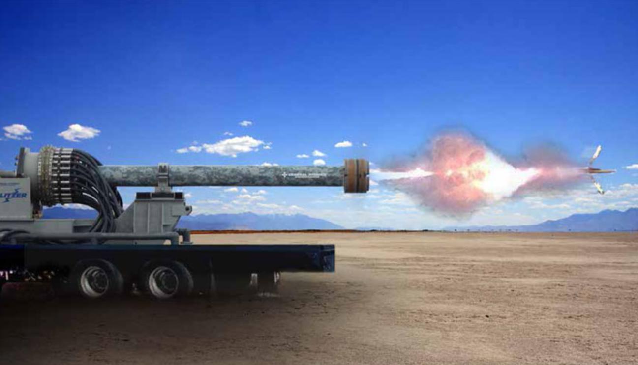 The most powerful artillery of the U.S. military rail