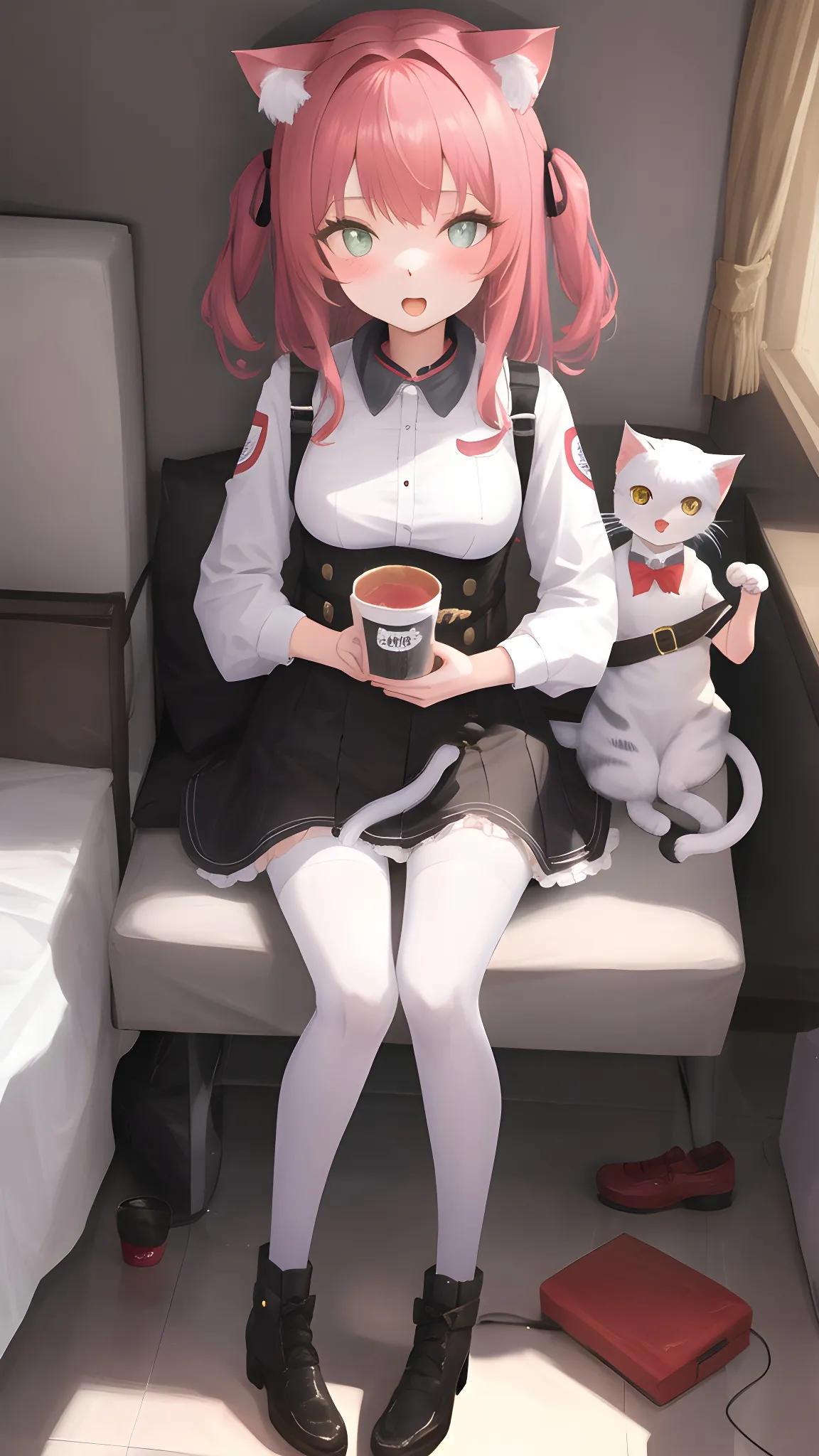 Anime Wallpaper Cats and Girls"2" iNEWS