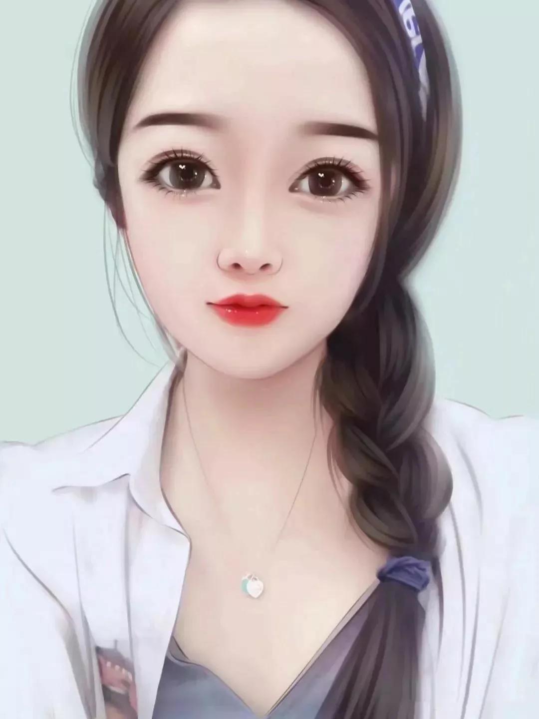 Change to a gentle, beautiful and artistic girl's hand-painted avatar ...