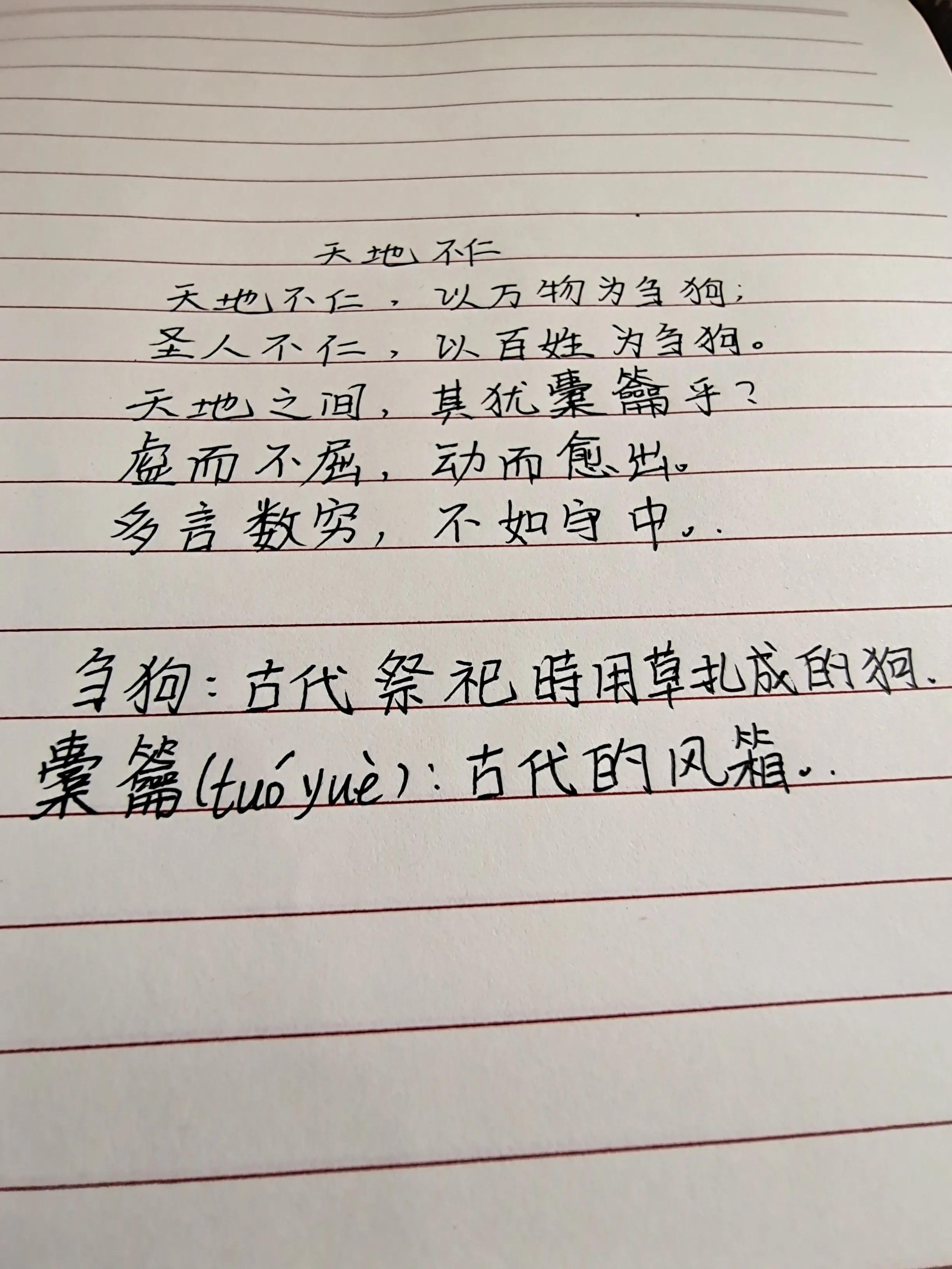 「天地不仁，以萬物為芻狗」《道德經》5 - 資訊咖