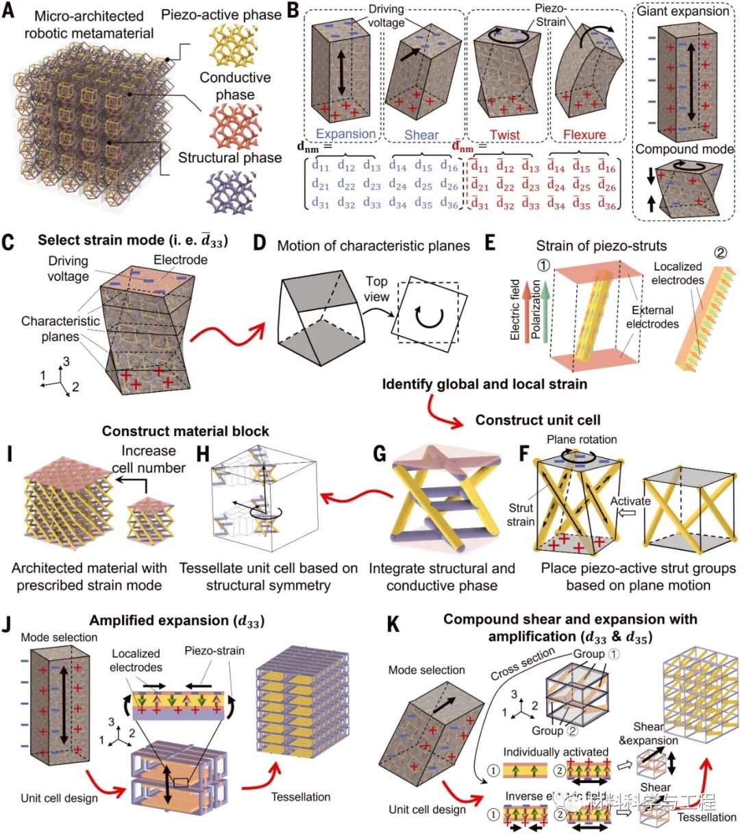 Science Additive Manufacturing of 3D Robotic Metamaterials iMedia